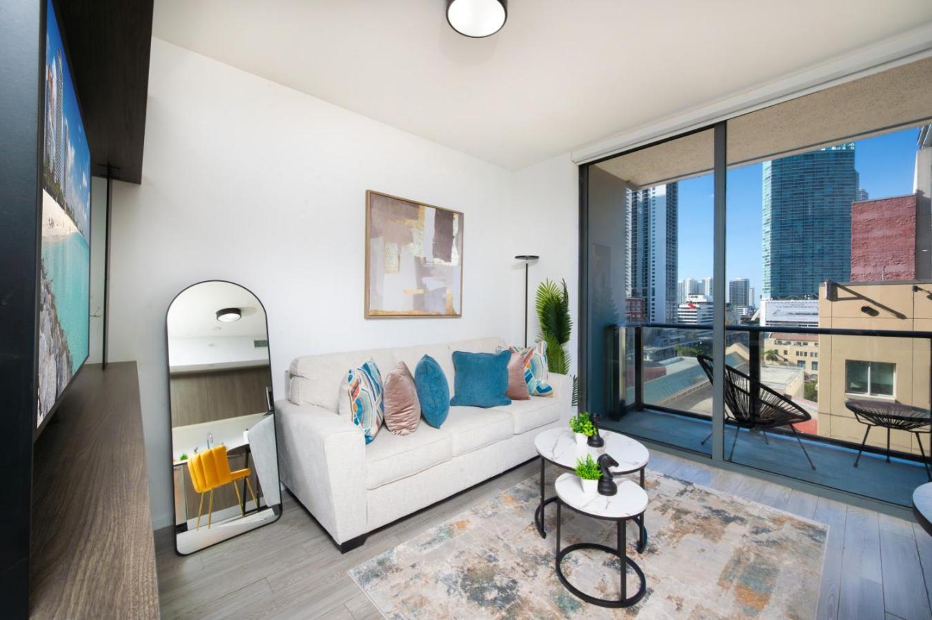 شقة Luxury Loft - Free Parking - Ocean View - Brickell Downtown ميامي الغرفة الصورة