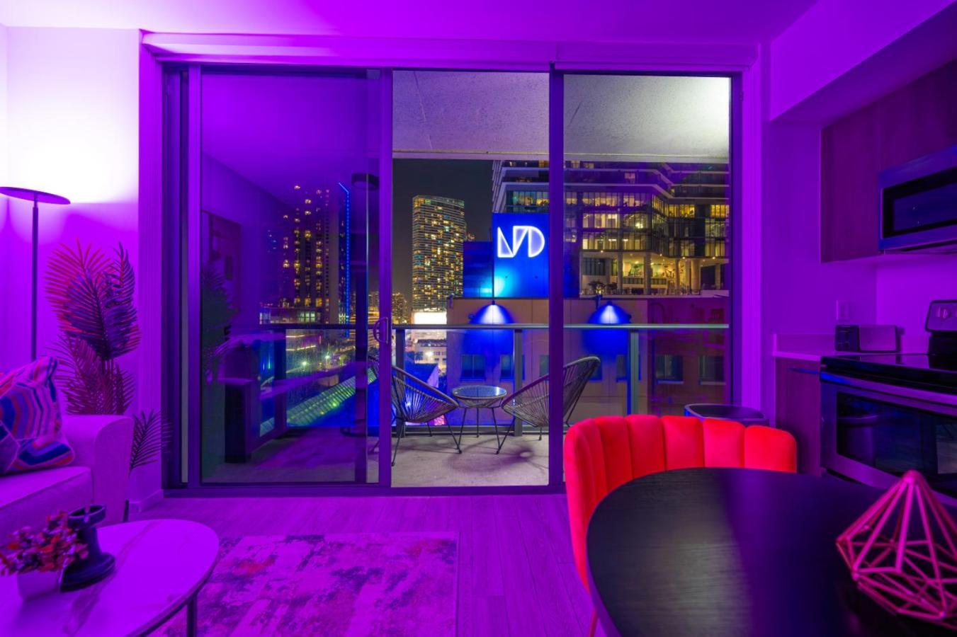 شقة Luxury Loft - Free Parking - Ocean View - Brickell Downtown ميامي الغرفة الصورة