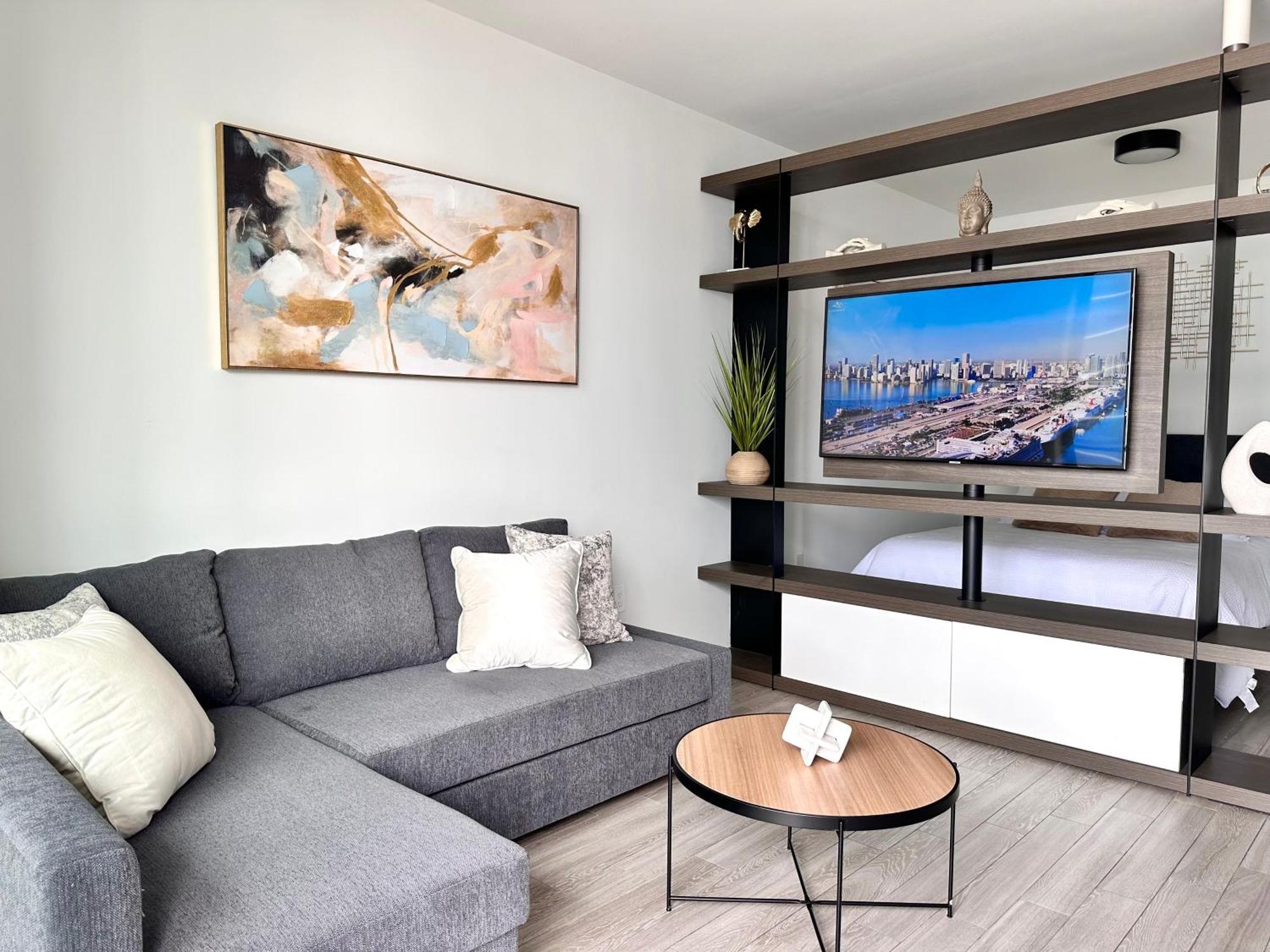 شقة Luxury Loft - Free Parking - Ocean View - Brickell Downtown ميامي الغرفة الصورة