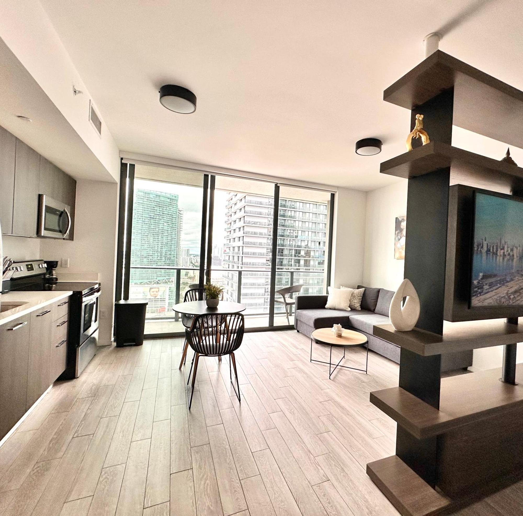 شقة Luxury Loft - Free Parking - Ocean View - Brickell Downtown ميامي الغرفة الصورة