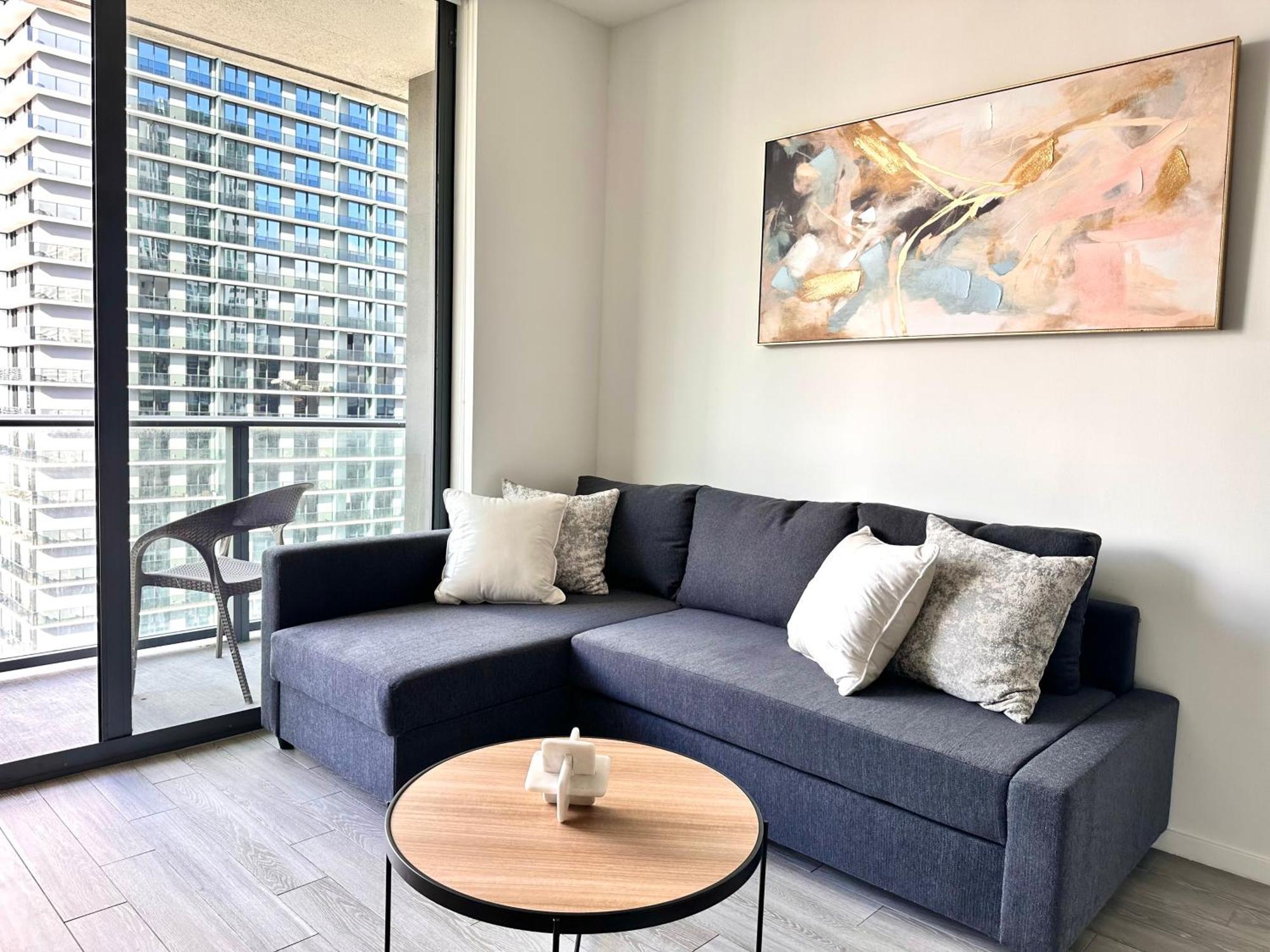 شقة Luxury Loft - Free Parking - Ocean View - Brickell Downtown ميامي الغرفة الصورة